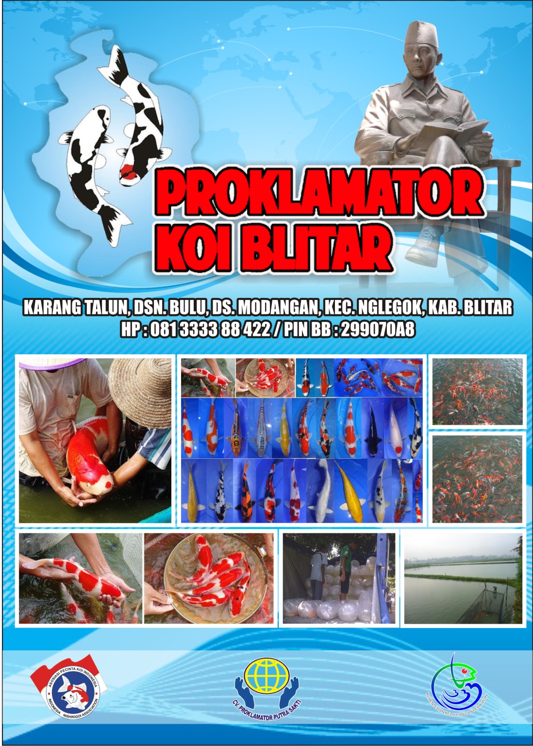 UD. Proklamator Koi Farm Blitar - Hubungi Kami