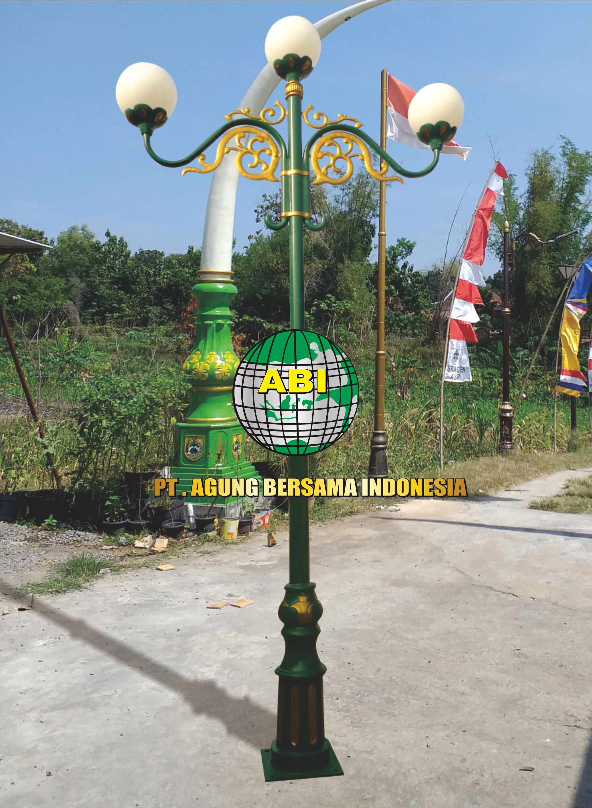  Jual  Tiang Lampu  Taman  Klasik  dari PT Agung Bersama Indonesia