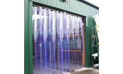 PVC Curtain Blue