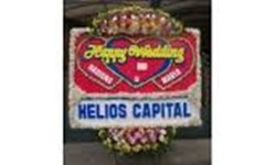 bunga papan wedding